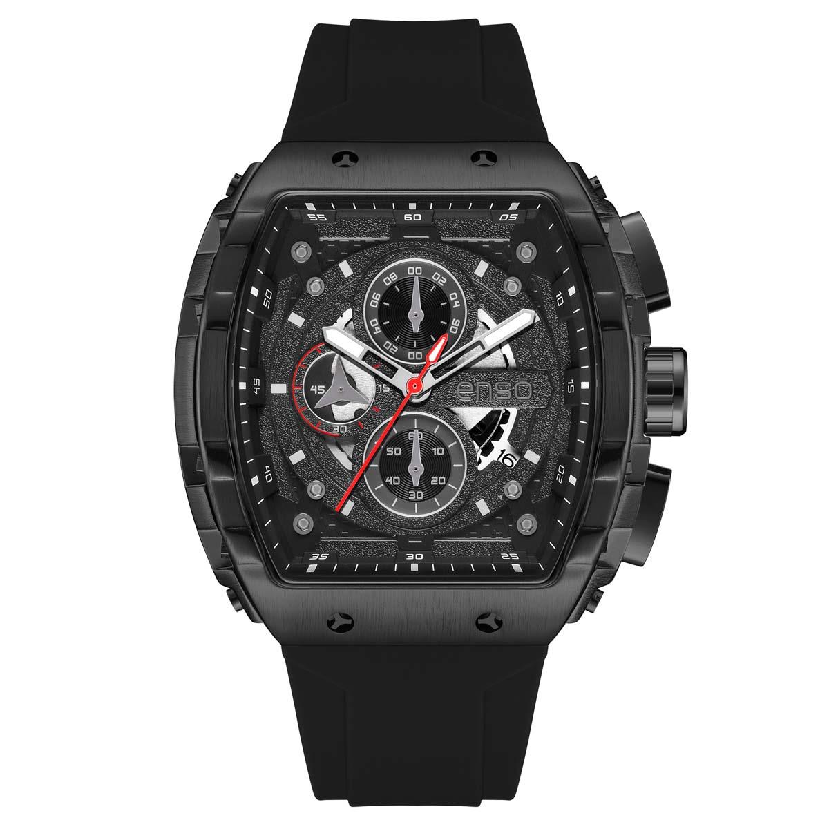 Reloj De Pulso Enso Negro Para Caballero image number null
