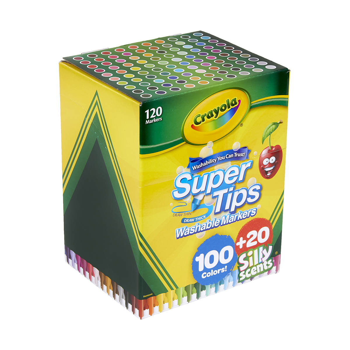 100 Super Tips + 20 Silly Scents Crayola image number null