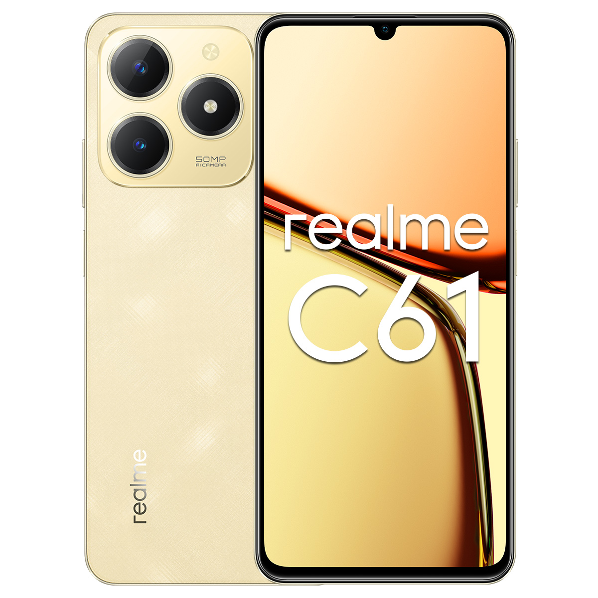 Celular Realme C61 256GB Dorado Telcel R3 image number null