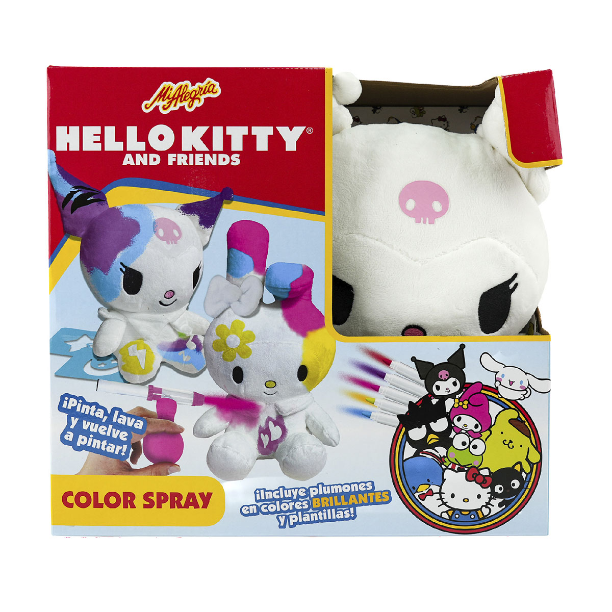 Set Peluche Color Spray kuromi Hello Kitty and Friends Mi Alegría image number null