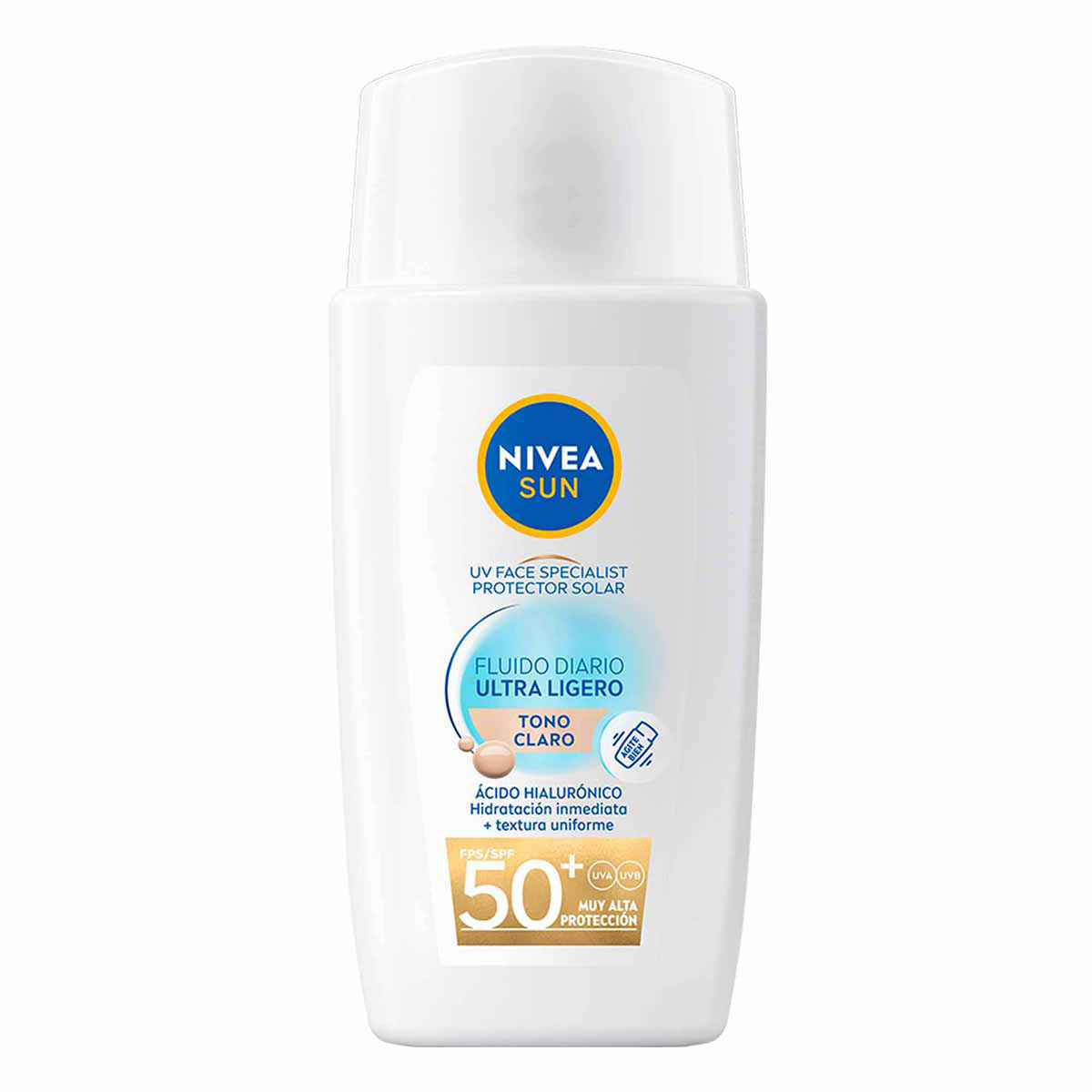 Protector Solar Fluido Tono Claro 40 ml Nivea image number null