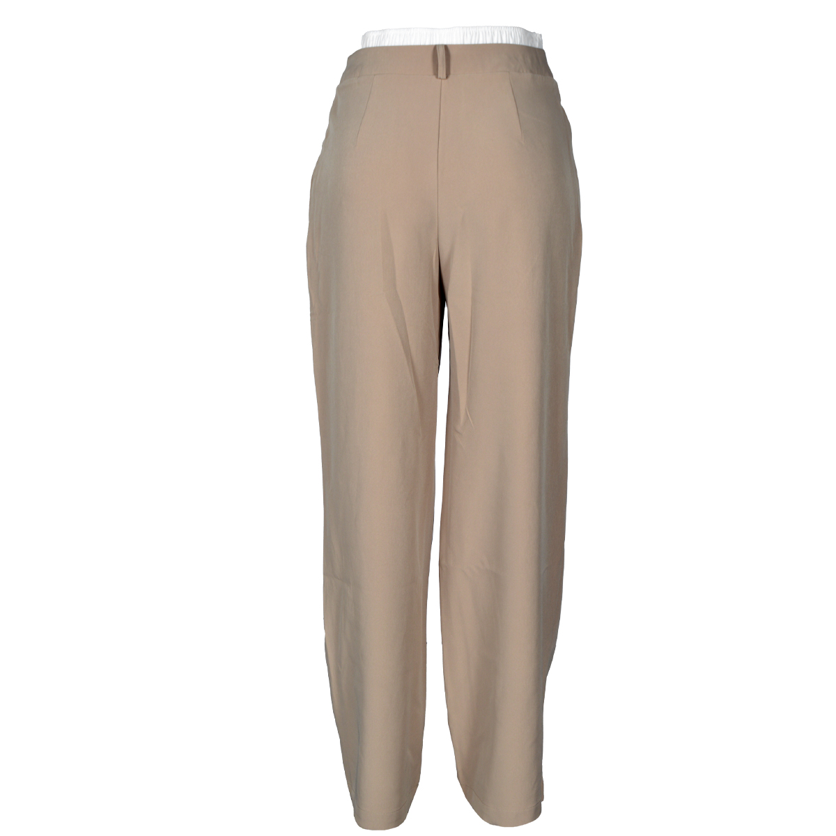 Pantal&oacute;n Recto con Vivos En Cintura Philosophy Color Beige Talla Grande para Mujer image number null
