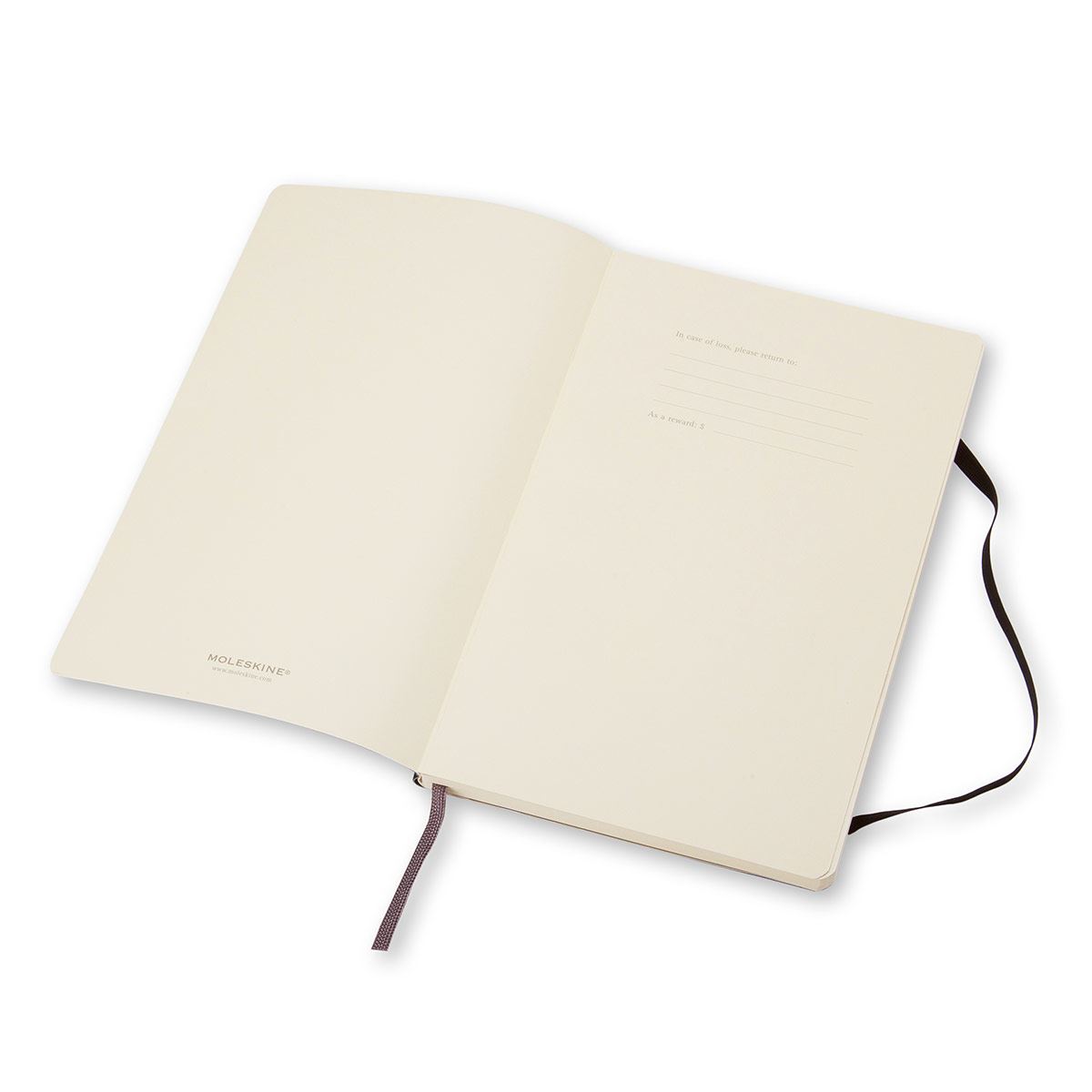 Libreta clásica bolsillo negra, hoja blanca pasta suave image number null