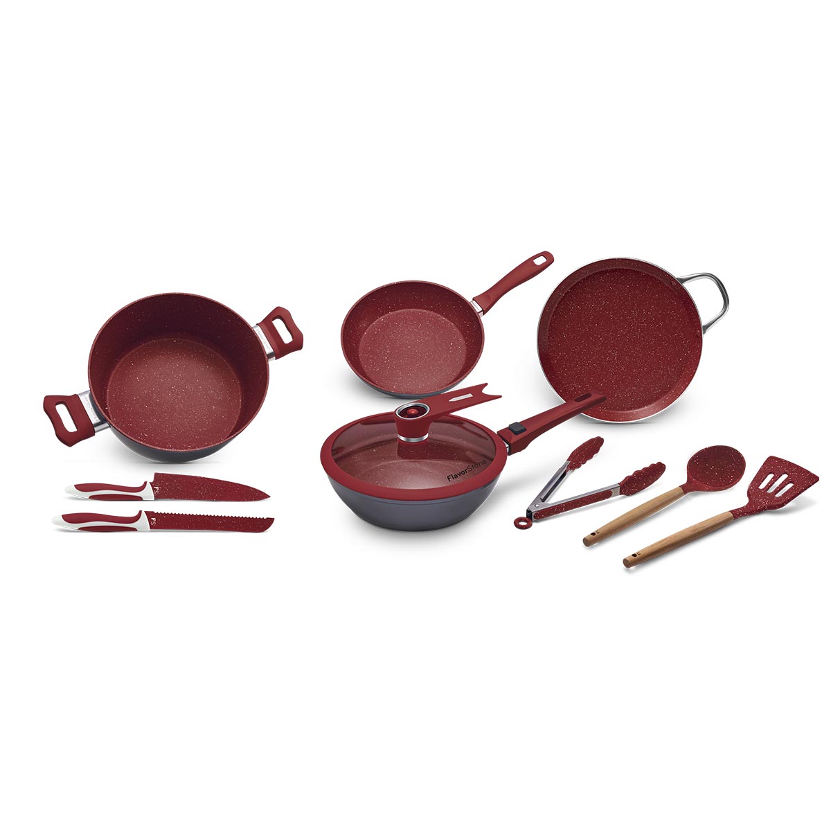 Bater&iacute;a Master Deluxe Copper Flavor Stone 10 piezas image number null