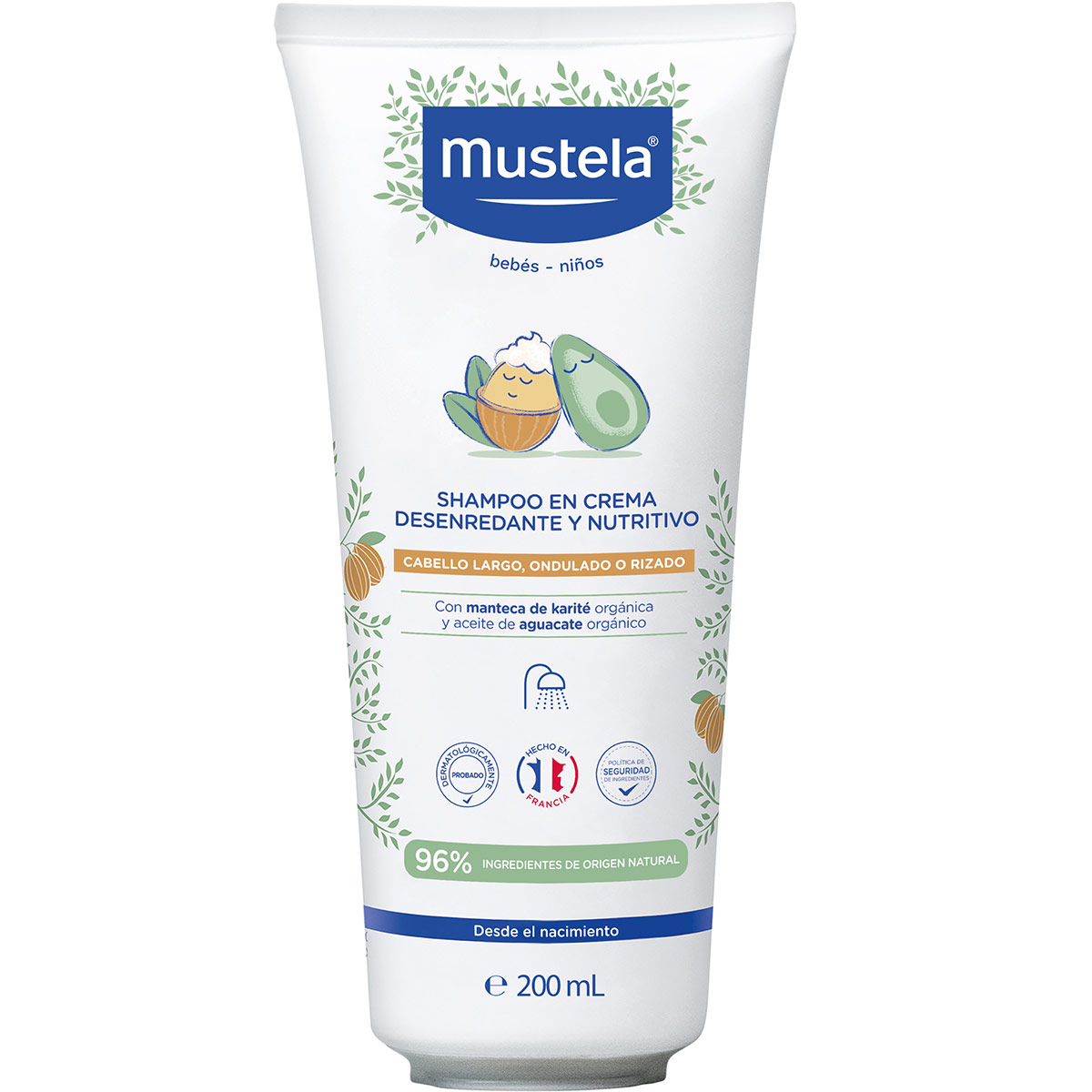 Mustela Shampoo En Crema Desenredante y Nutritivo 200 ml image number null