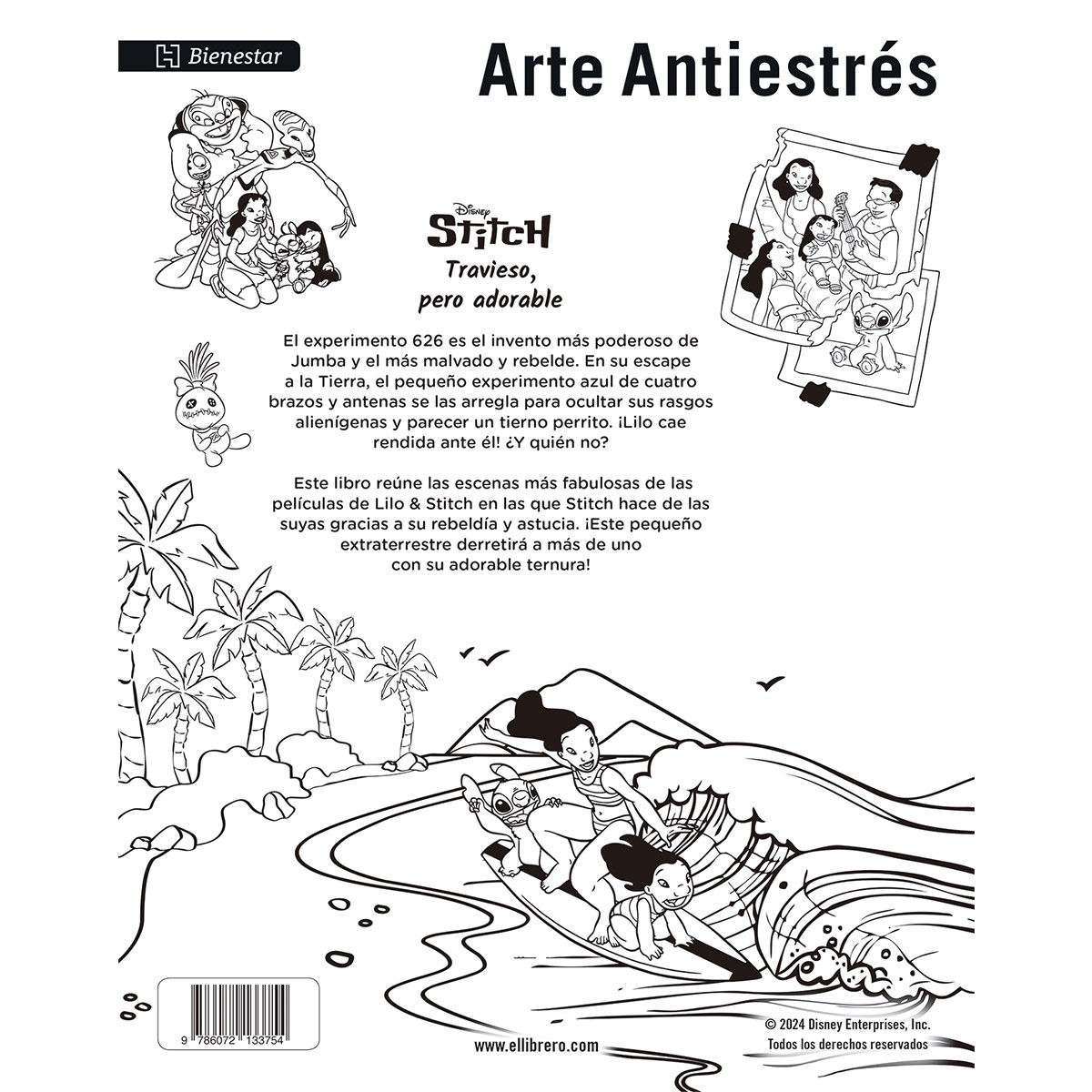 Arte Antiestrés. Stitch. Desastroso pero adorable image number null