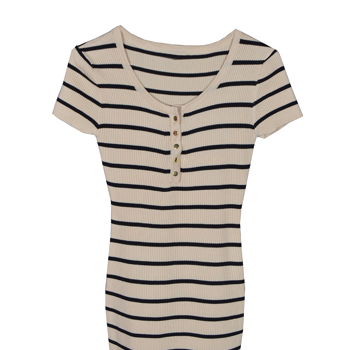 Vestido Largo con Estampado a Rayas Philosophy Talla Grande para Mujer image number null