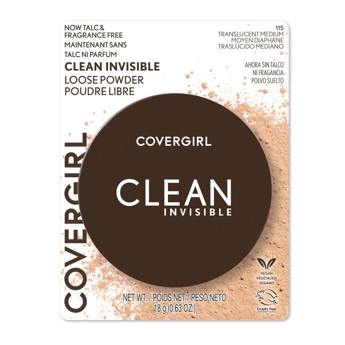 Polvo Suelto Translúcido Covergirl Clean Invisible Light Medium 18gr image number null