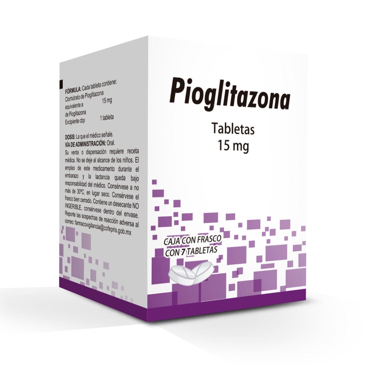 PIOGLITAZONA 15 MG TAB 7       LGEN image number null