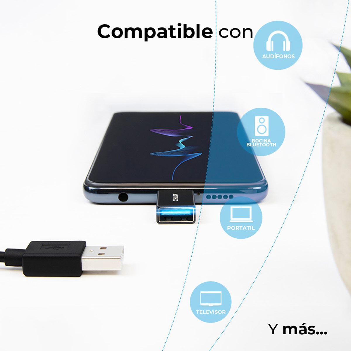 Adaptador USB C a USB A Shift Plus AU210 image number null