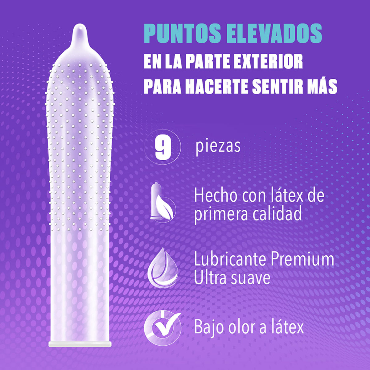 Condones de Latex Ultra Delgados Texturizados Trojan 9 piezas image number null