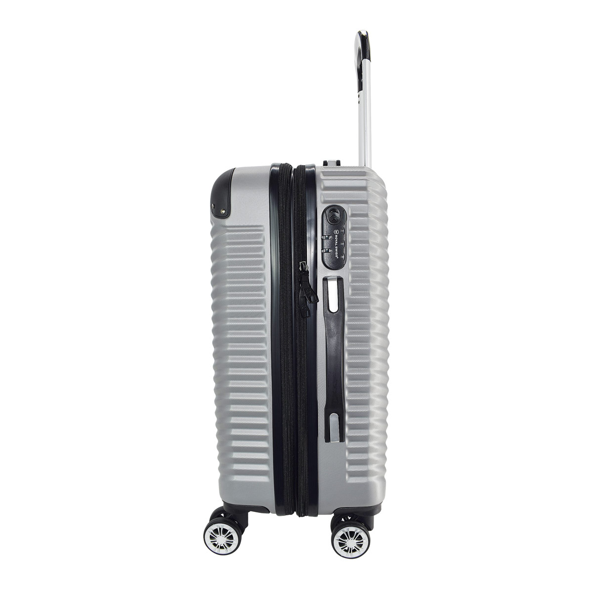 Maleta de Viaje con Llantas 20 Verbier2 Plata Royal Swiss" image number null