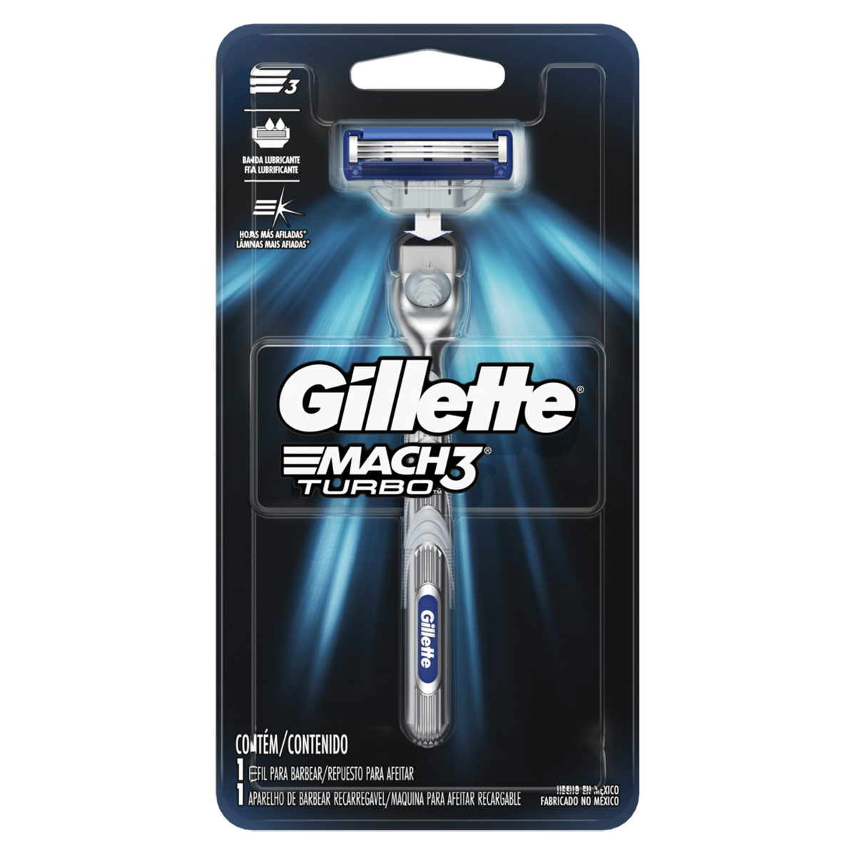 Rastrillo Mach3 Turbo Gillette image number null