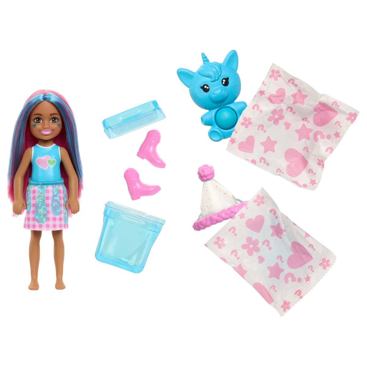 Barbie Pop Reveal Mu&ntilde;eca Batidos Chelsea Sorpresa image number null