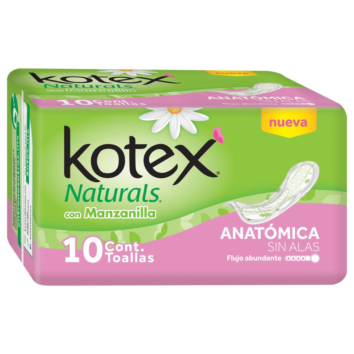 Toallas Sanitarias Kotex Manzanilla sin Alas image number null