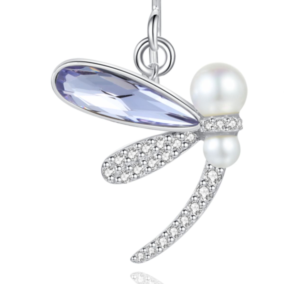 Aretes Lib&eacute;lula 2 Alas Plata .925 Mayfer image number null