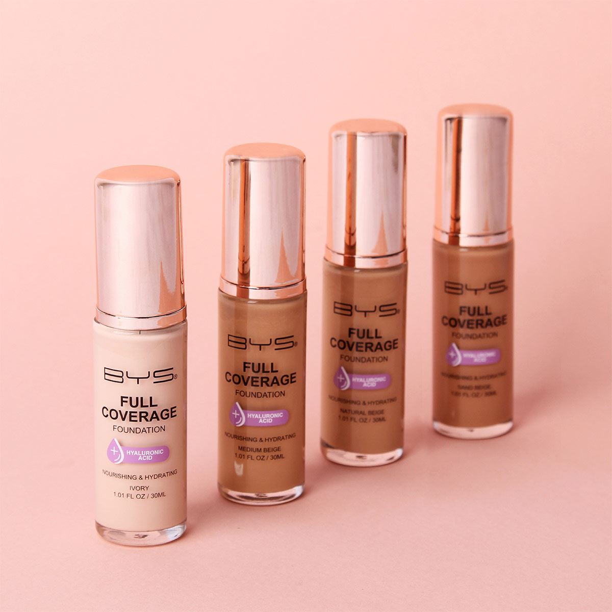 Base de Maquillaje Full Coverage Natural Beige Bys image number null