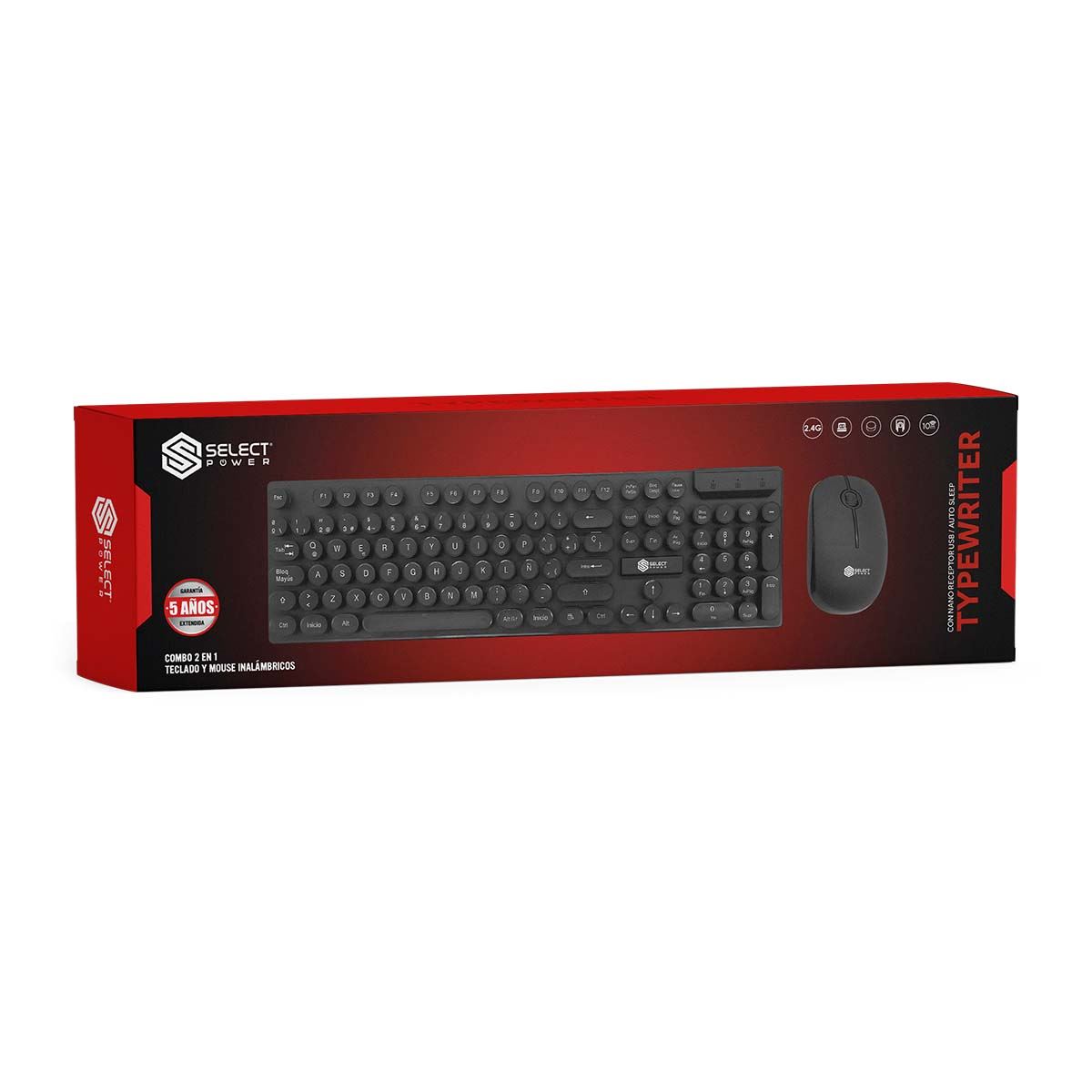 Teclado + Mouse Inal Negro Spwr image number null