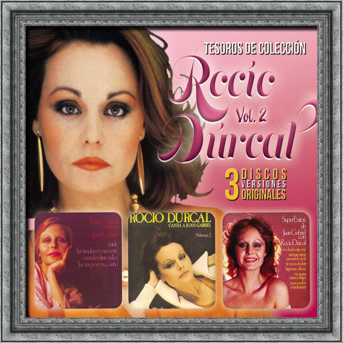 CD Tesoros de Colección Vol. 2 Rocío Dúrcal (3 CDs), Canta a Juan Gabriel / Canta a Juan Gabriel Vol. 2 / Súper Éxitos de Juan Gabriel image number null