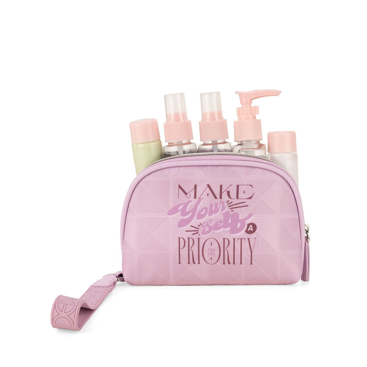 Cosmetiquera Cierre Sencillo Cloe Rosa para Mujer image number null