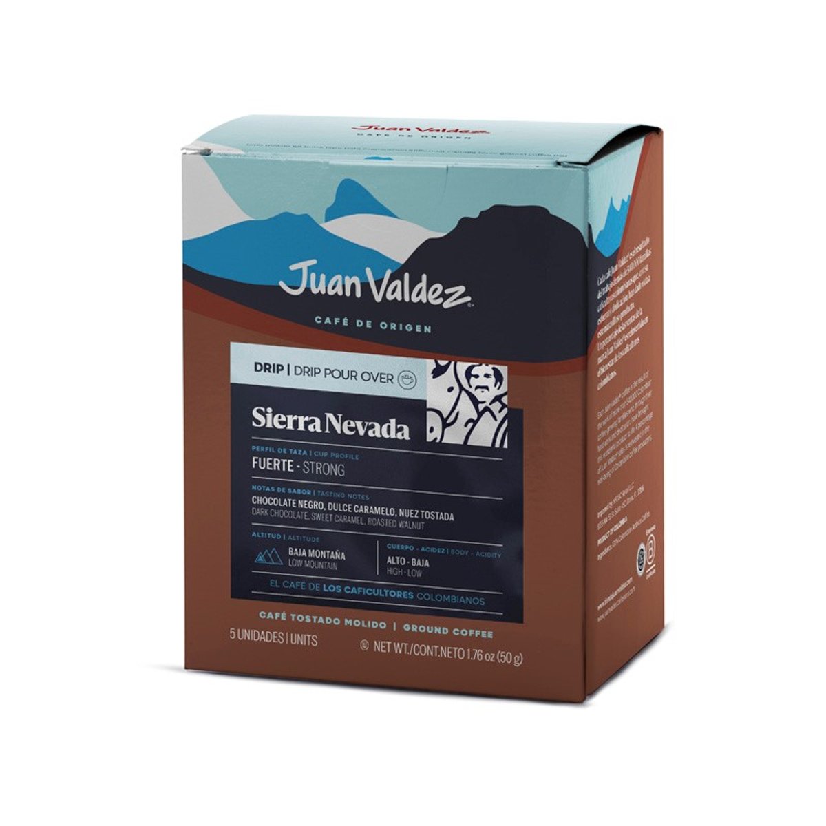 Café Juan Valdez Molido Drip Sierra 5 Sobres image number null