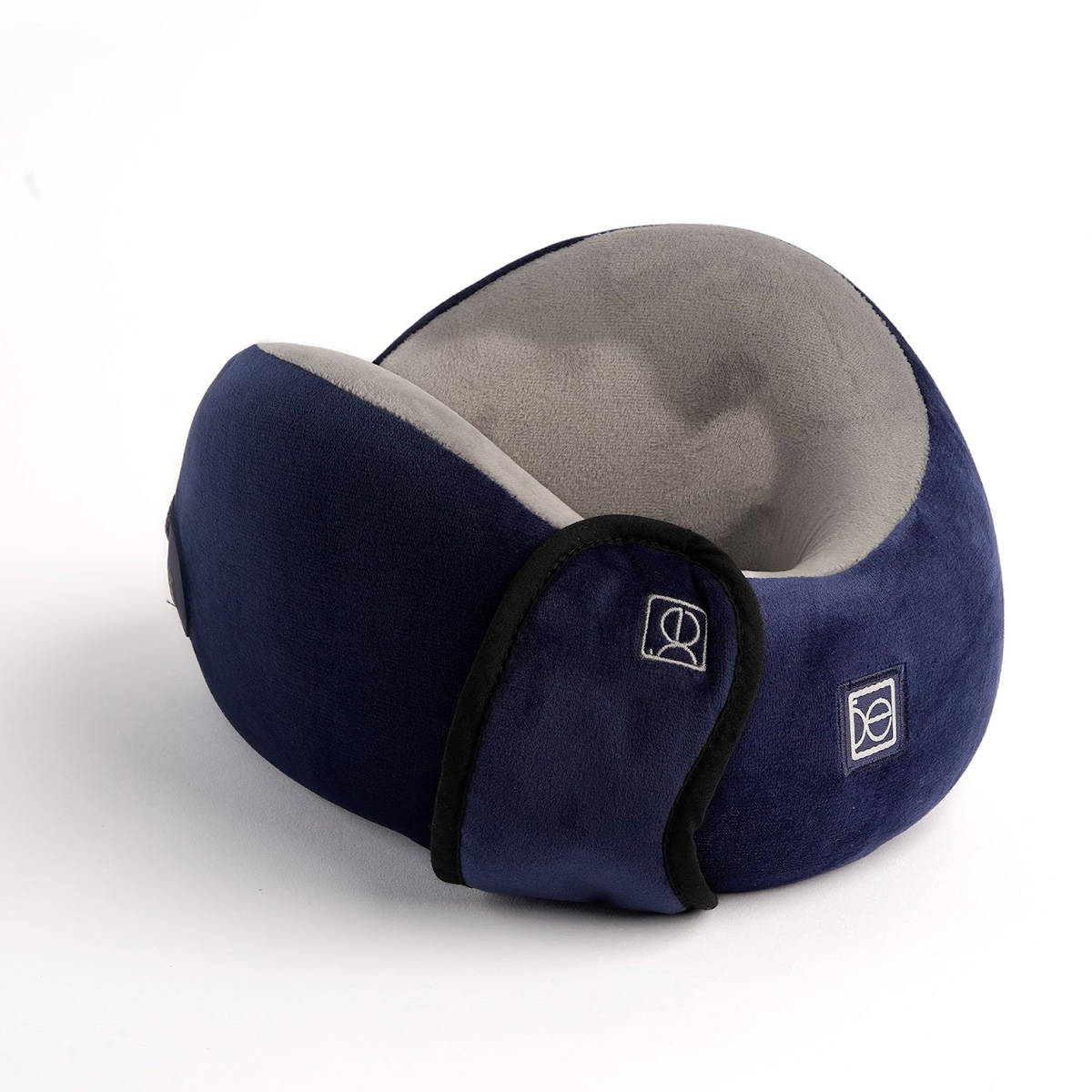 Almohada De Viaje Con Antifaz Azul Gris Cloe image number null