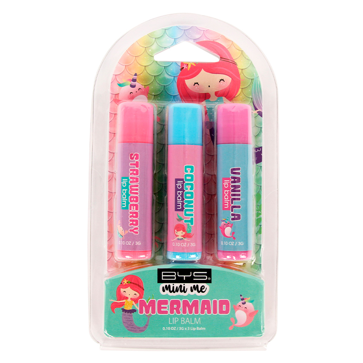 Balsamo de Labios 3 Piezas Mermaid Bys Mini Me image number null