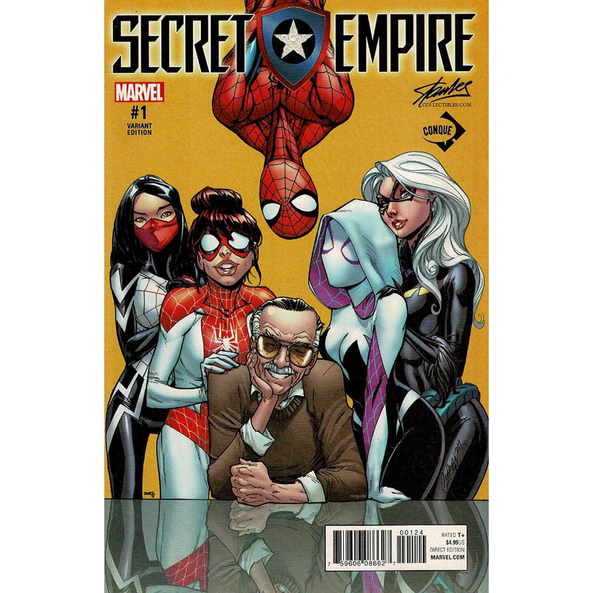 Secret Empire #1 Portada Variante Humberto Ramos y J. Scott Campbell Amarilla image number null