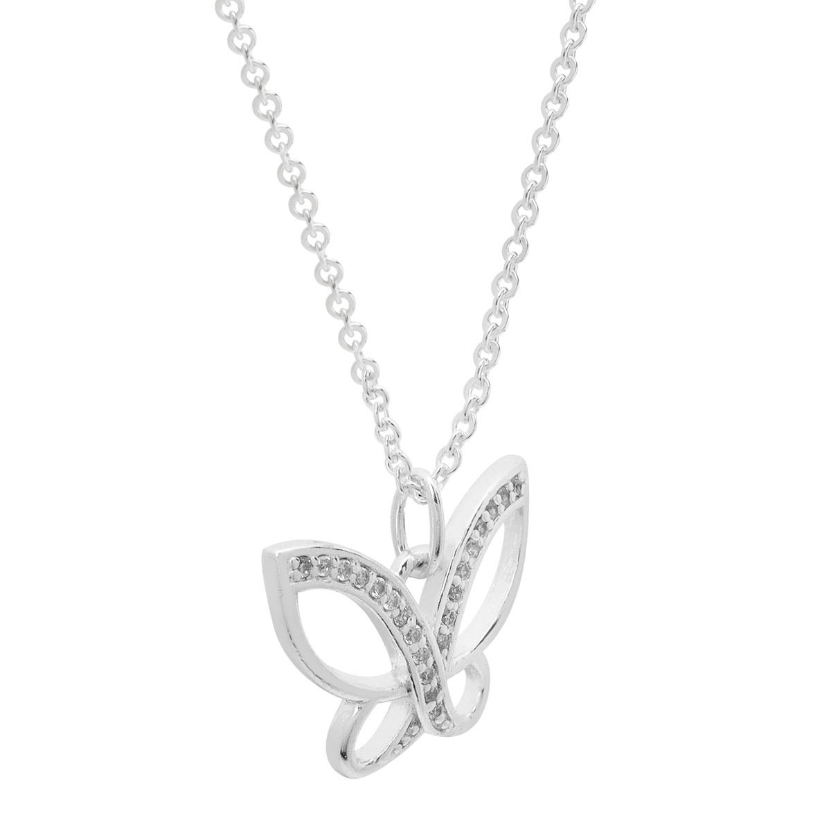 Cadena con Dije Mariposa con Piedra Villalpando image number null