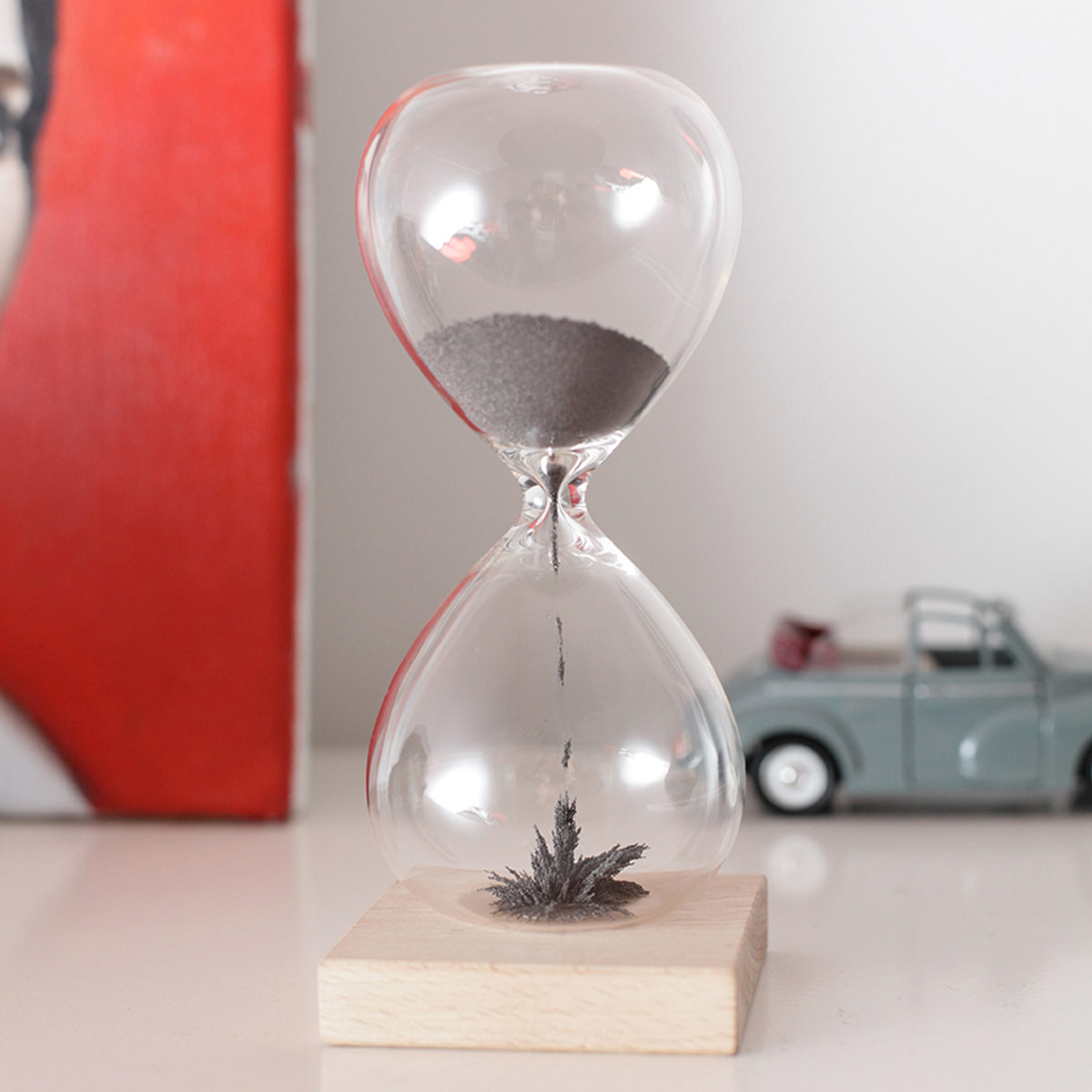 Reloj De Arena Magnético Negro image number null