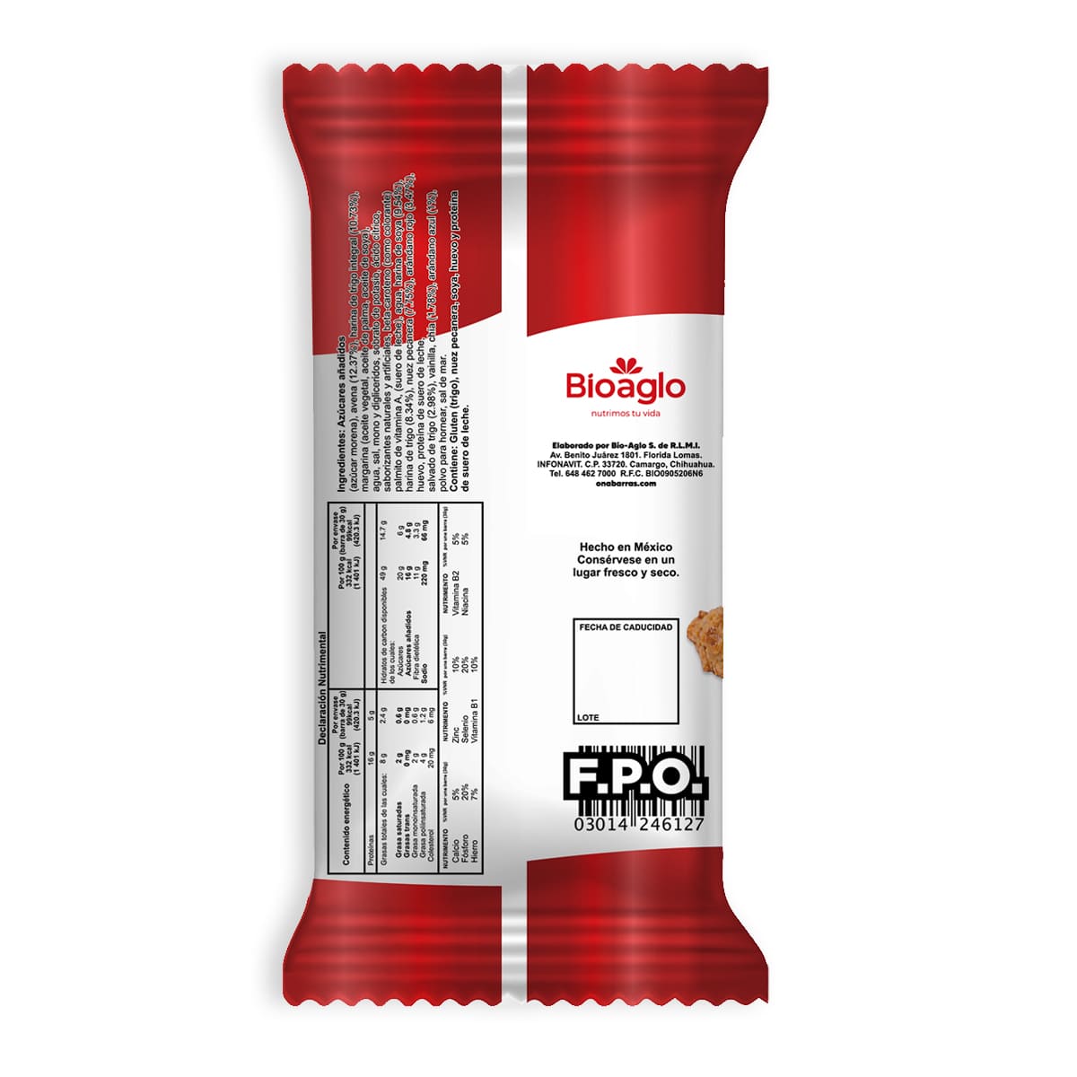 Barra De Cereales Arandano Rojo Ona 30g image number null