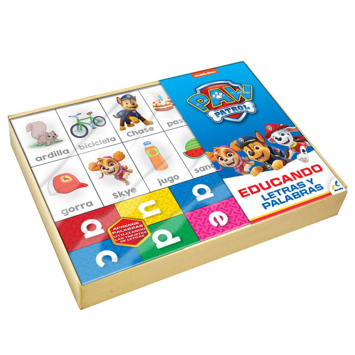 Educando: Letras Y Palabras En Caja De Madera Paw Patrol The Movie image number null