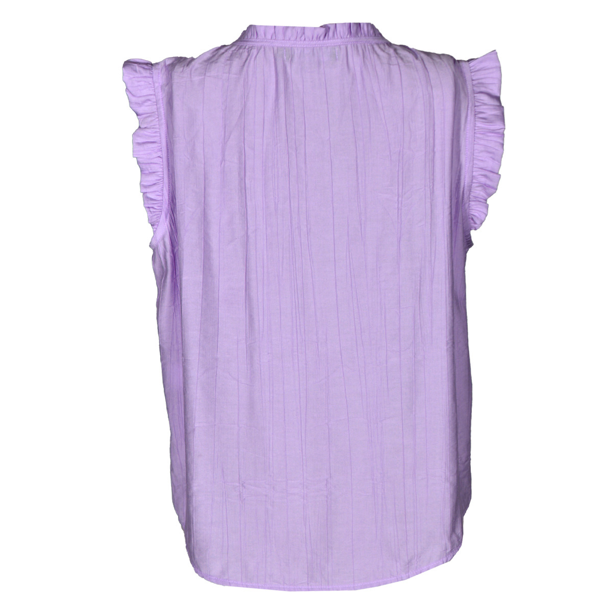 Blusa Lisa con Olanes Philosophy Talla Mediana Color Morado Claro para Mujer image number null