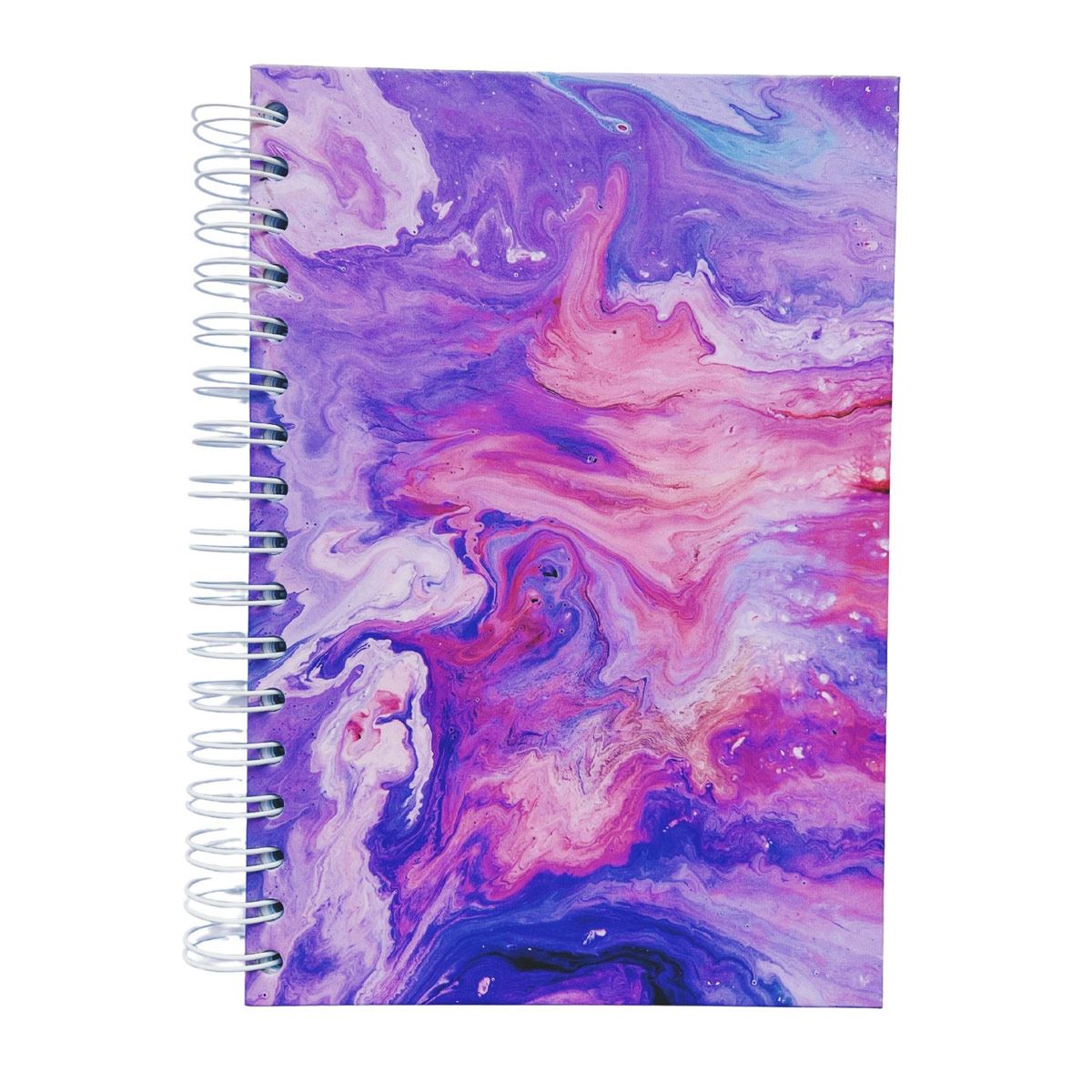 Libreta de puntos tamaño francés mármol morado image number null