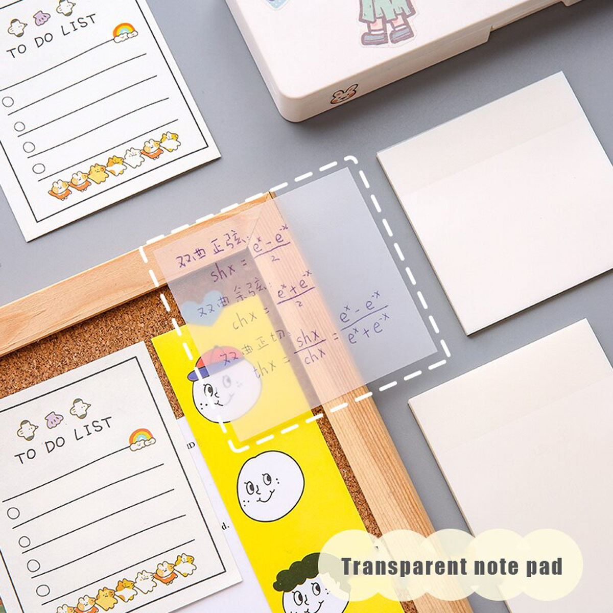 Notas adhesivas transparentes image number null