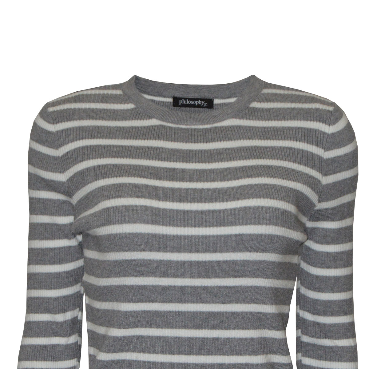 Suéter Estampado a Rayas Philosophy Talla Grande para Mujer image number null