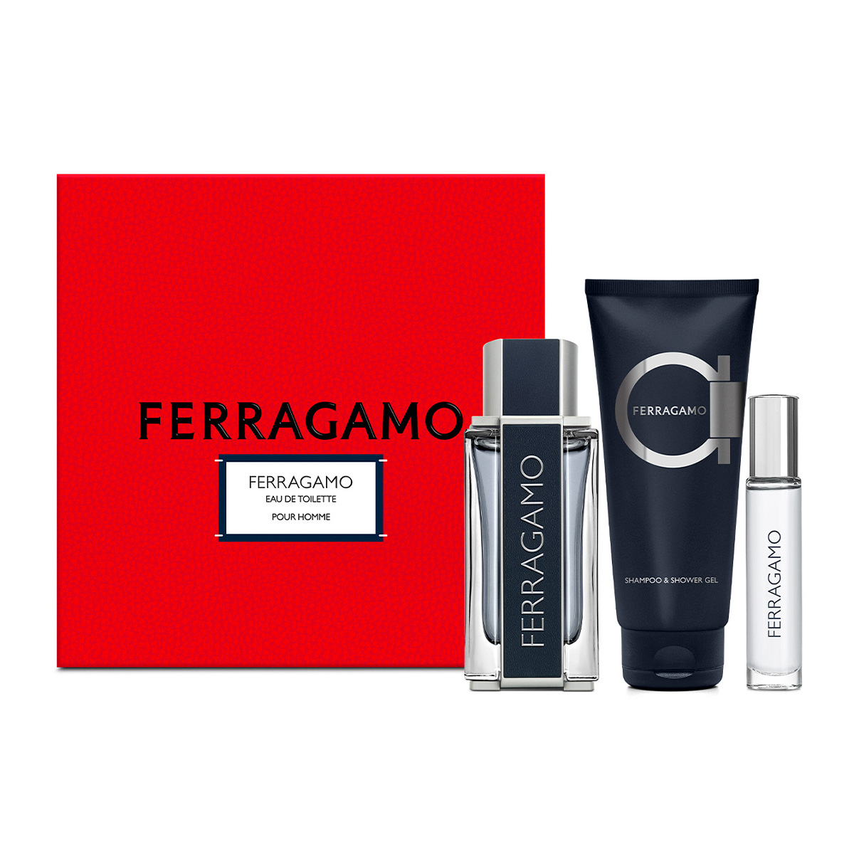 Set Eau De Toilette Ferragamo 3 Pc 100 Ml Para Hombre image number null