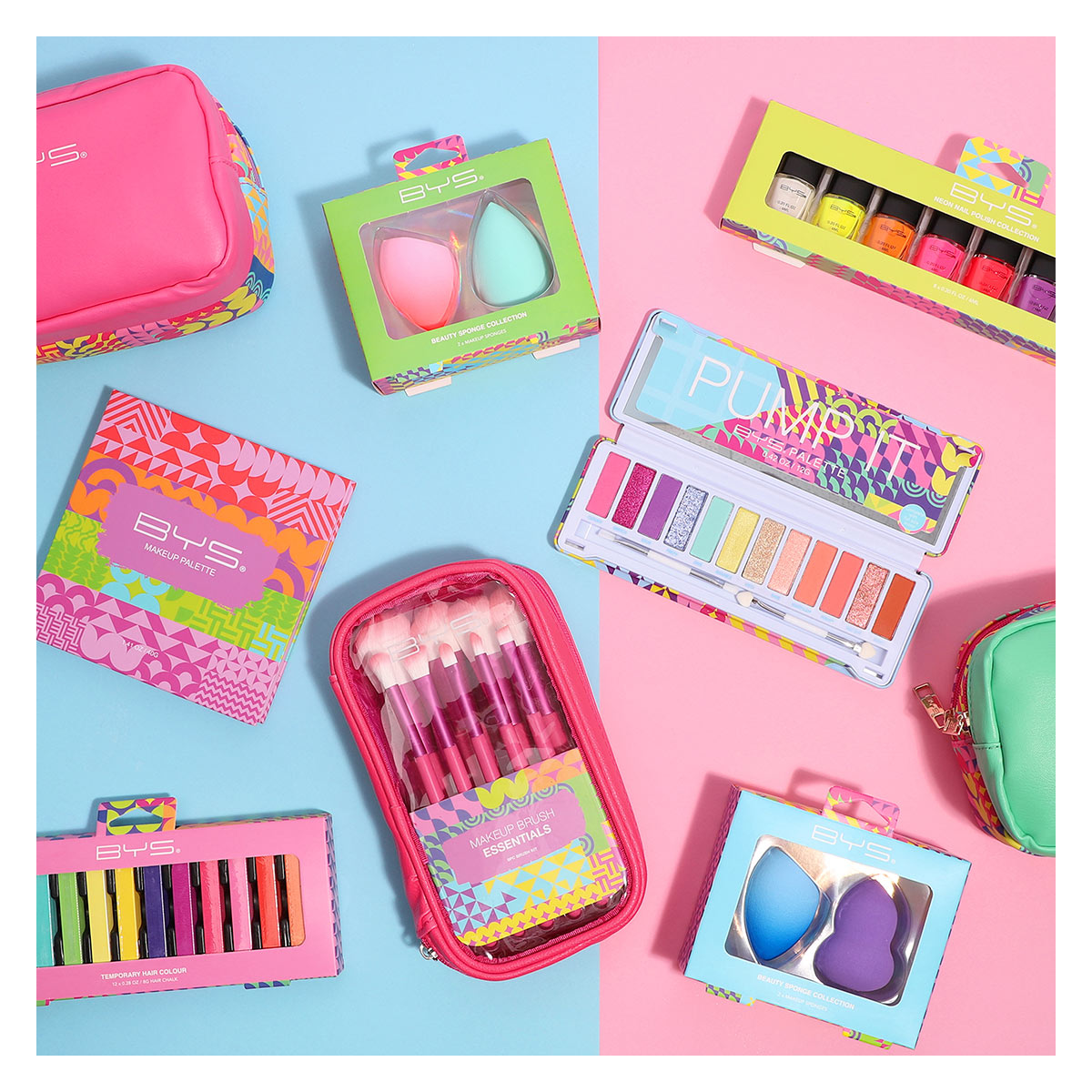 BYS Set de 9 brochas Neon Pop image number null