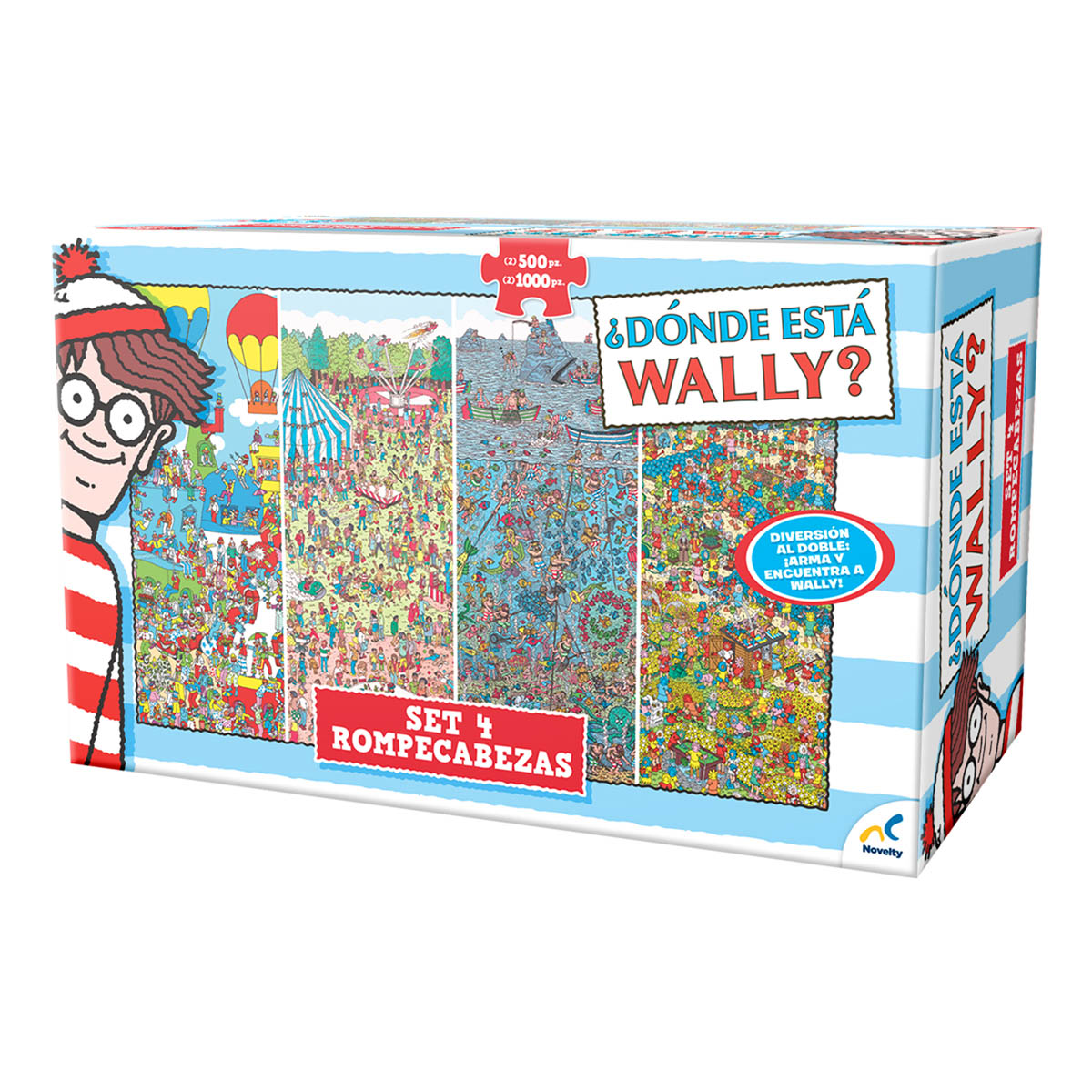 Set de Cajones con 4 rompecabezas &iquest;D&oacute;nde Est&aacute; Wally? Novelty image number null