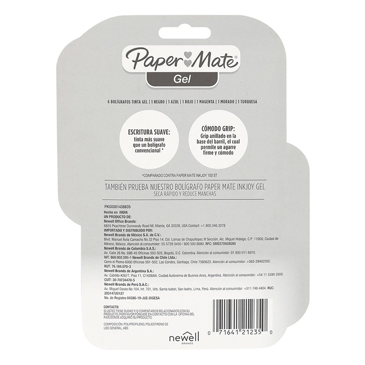 Bol&iacute;grafo Paper Mate gel Surtida image number null