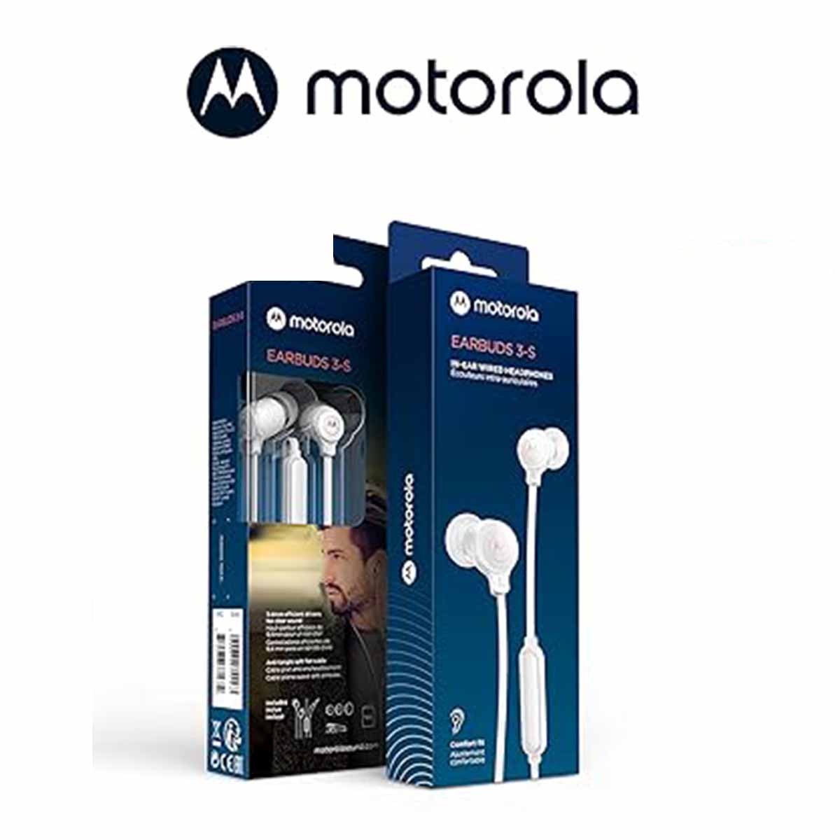 Audífonos Motorola Earbuds 3S Blanco image number null