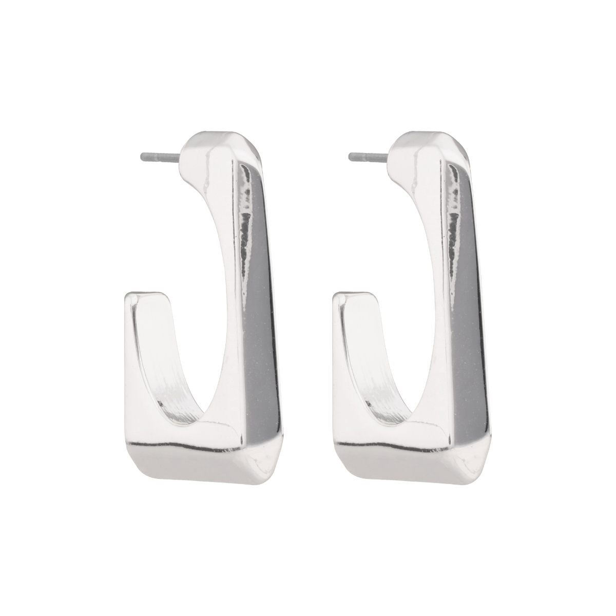 Aretes Cuadrado Colgante Plateado Nine West image number null