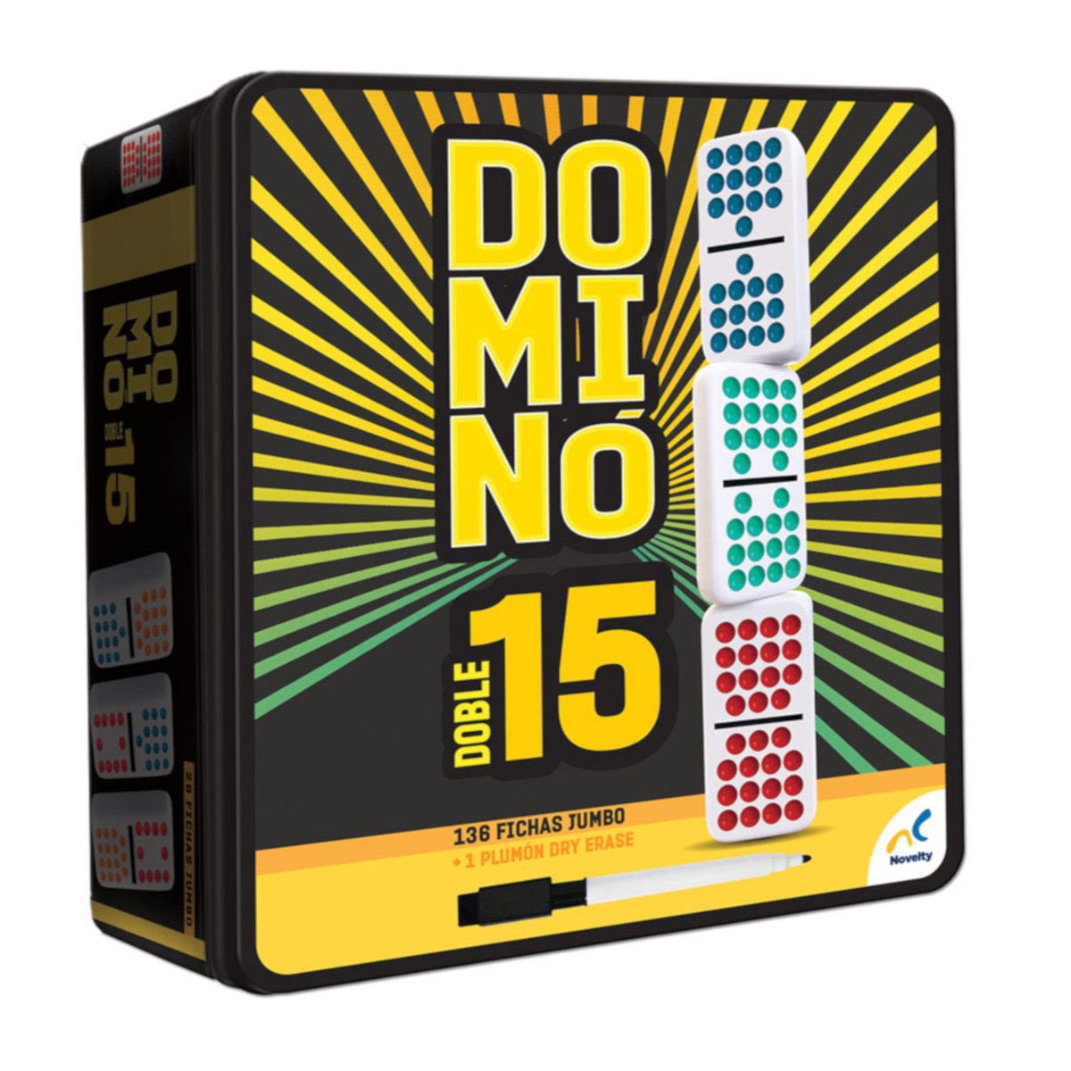 Domino Doble 15 De Colores D585 Novelty image number null