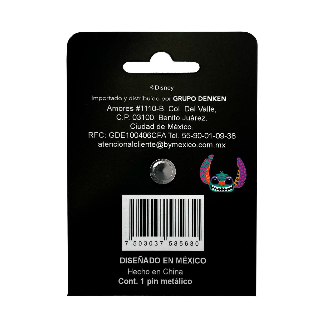 Pin Metálico Disney Stitch image number null