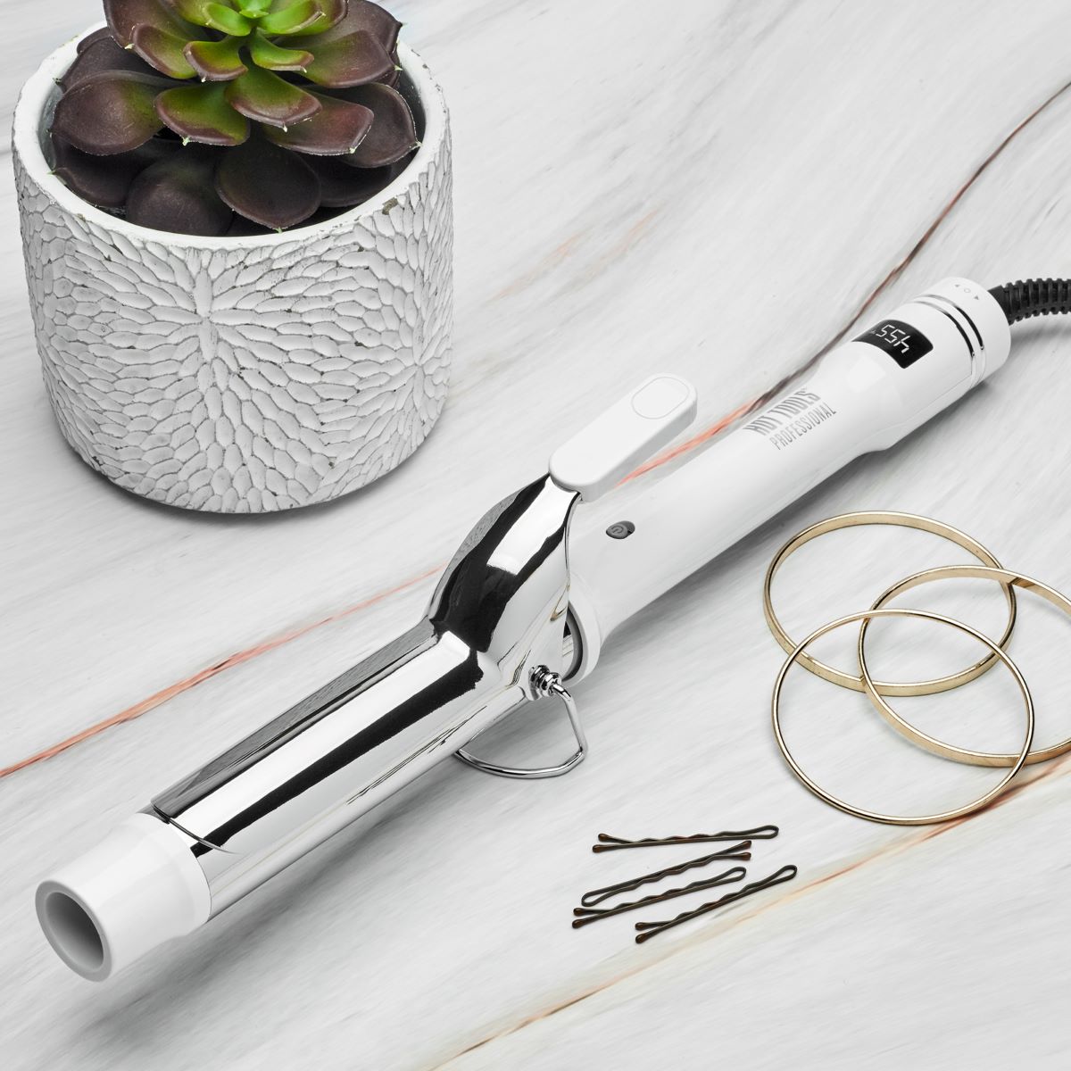 Hot Tools Rizadora White Gold Curlin Iron image number null