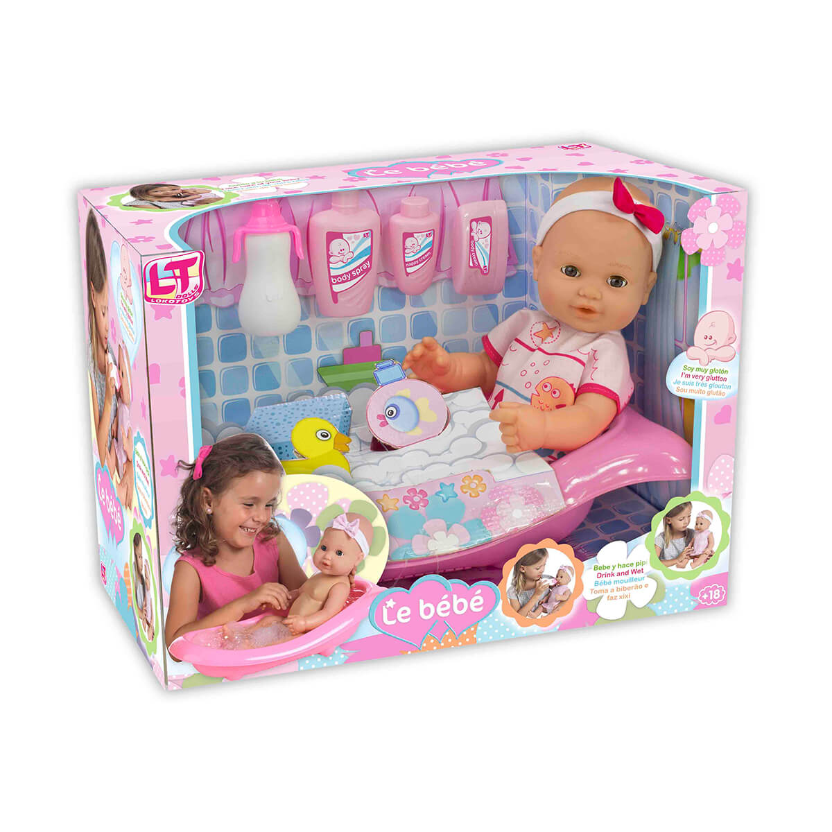 Set de Muñeca LOKO TOYS con Bañera y Accesorios image number null