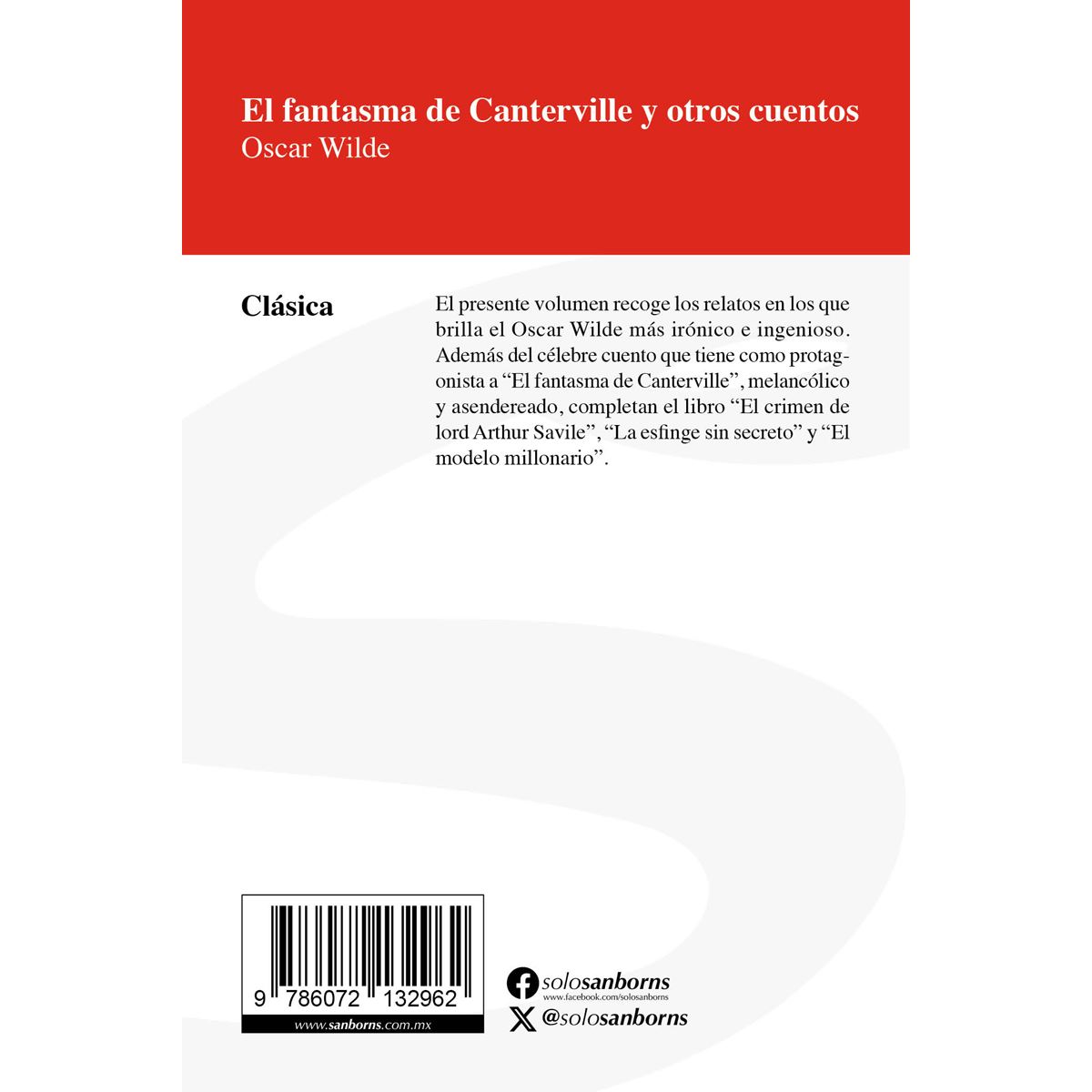 El Fantasma de Canterville, edici&oacute;n Sanborns image number null