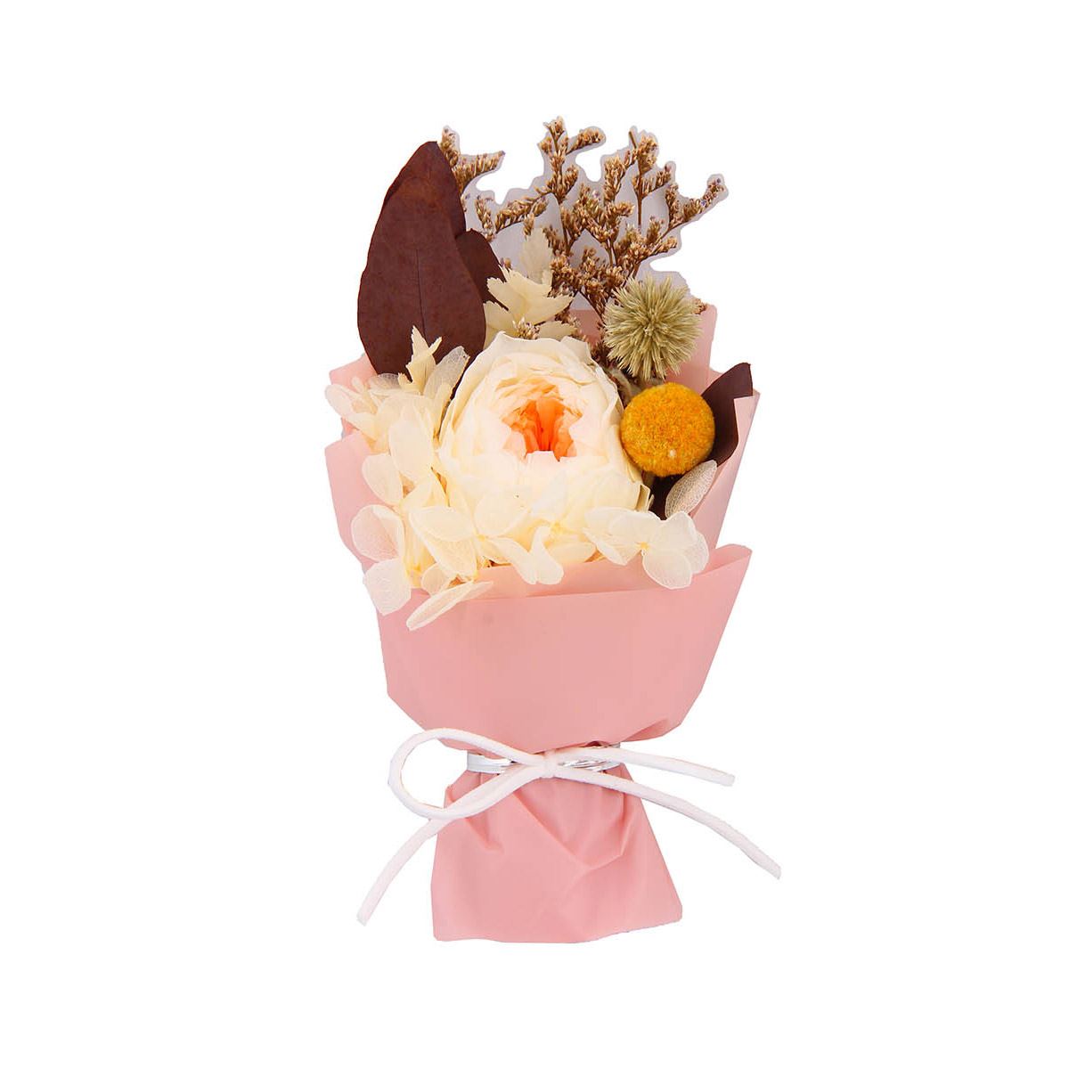 Home Nature bouquet en c&uacute;pula de cristal rouse" 20*10 cm" image number null