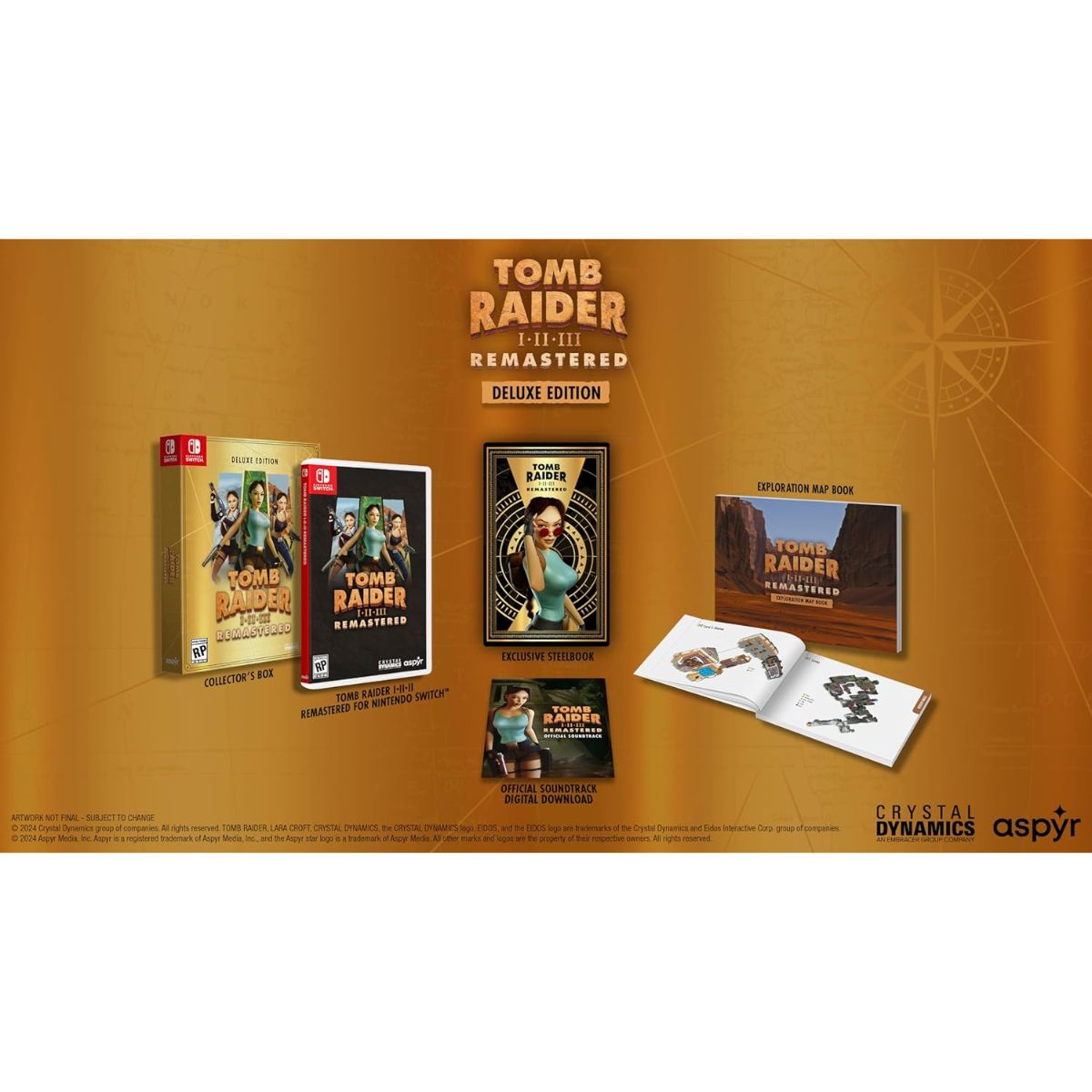 Set de Colección Tomb Raider I-II-III Remastered Edición Delux NSW Nintendo Switch image number null