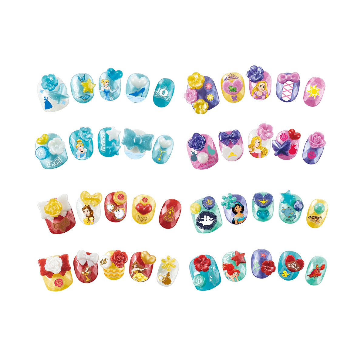 Set Estudio de U&ntilde;as Princesas Disney AQUABEADS image number null